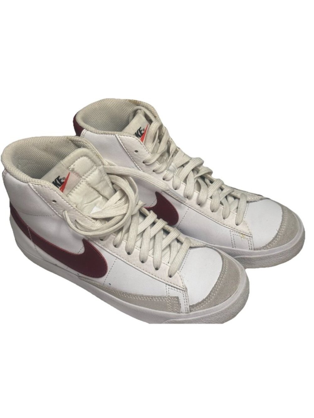 Nike Blazer Mid 77 White Team Red Athletic Shoes Basketball Unisex Gym Y5/W6.5
